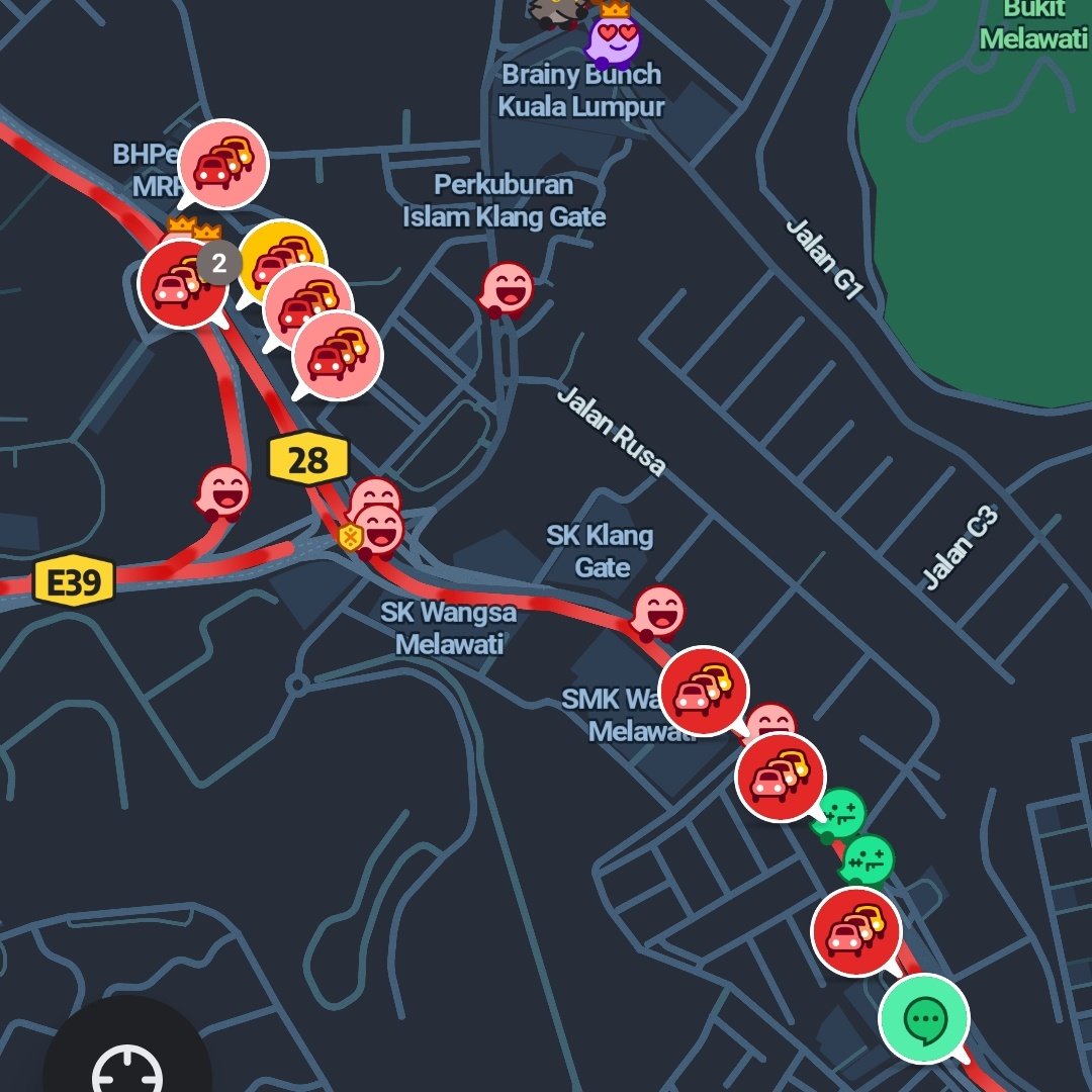 alamanuar_'s tweet photo. Fuh sampai ke malam masih jem. #MRR2 https://t.co/B8fWzr0dAY