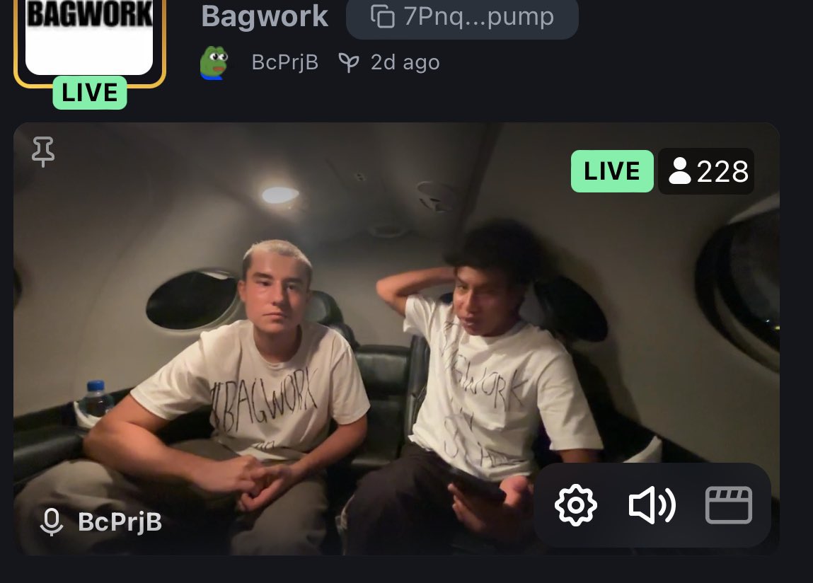 What two days of streaming on pump fun does to you