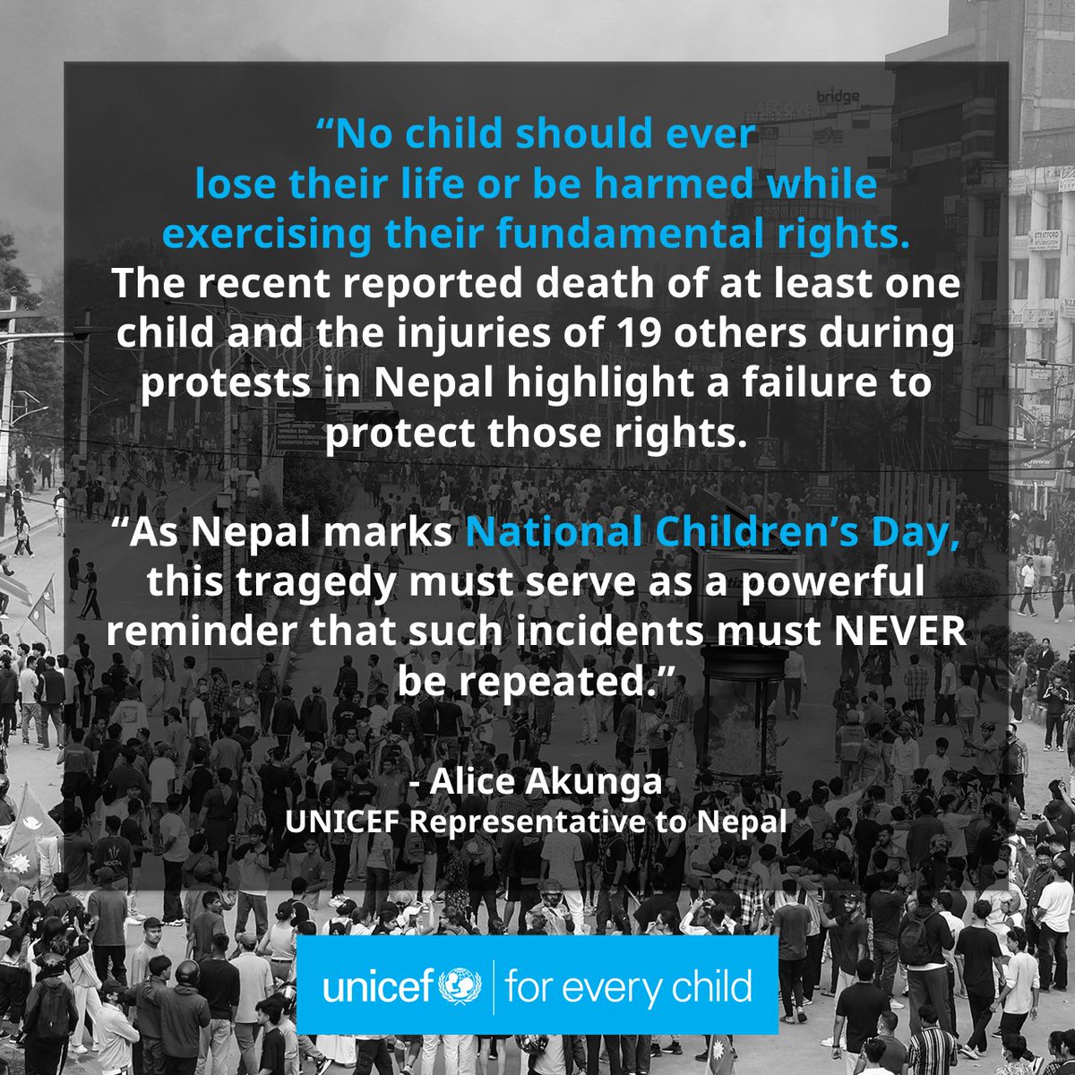 UNICEF Nepal tweet media