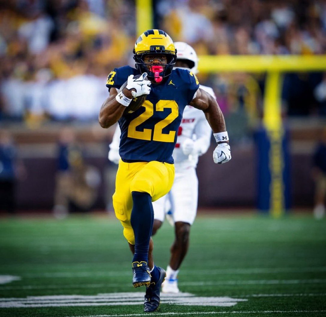 Justice Haynes over 86.5 rushing -114 FD

Clear workhorse for a Michigan team that just took their first L to Oklahoma. Justice still rang for 125 yards and had 159 in week 1. CMU rush defense is actually decent, but with this game script and how well Haynes has done to start the