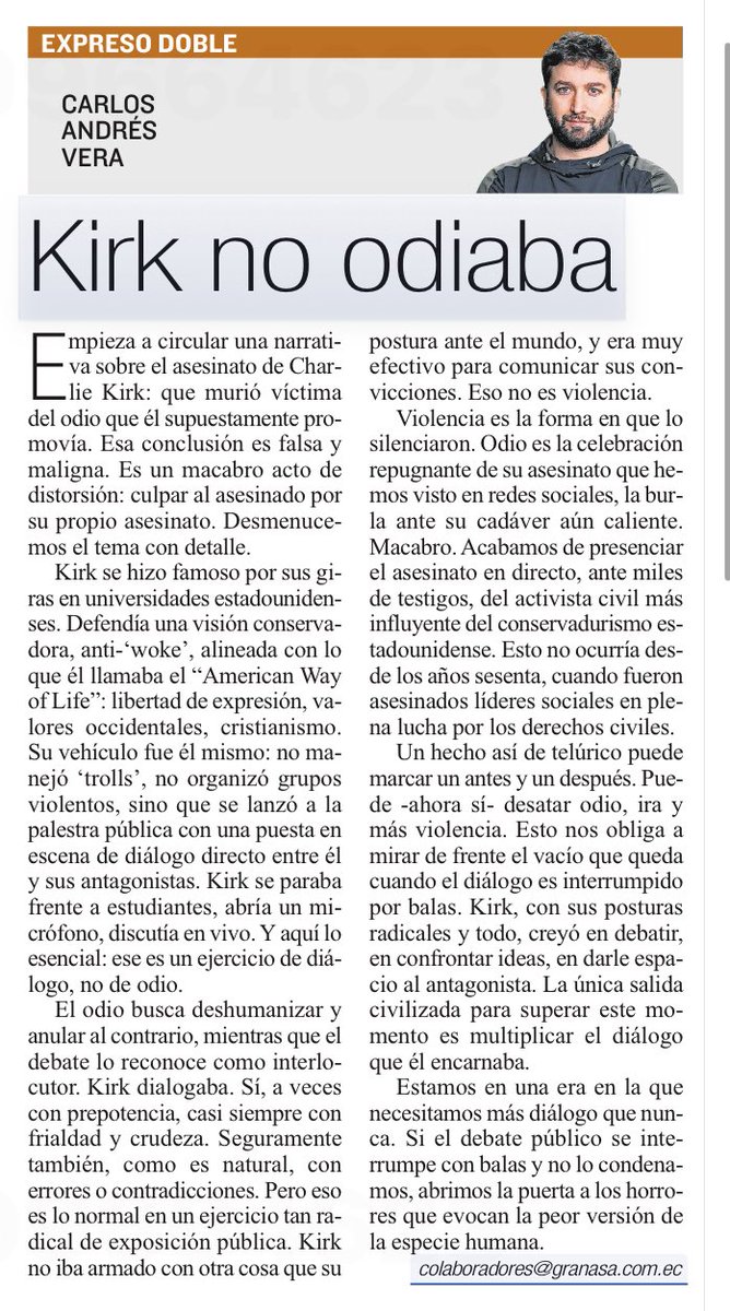Polificcion's tweet photo. Confrontar en un debate a tu antagonista, es diálogo. Hoy en @Expresoec: https://t.co/Pdgxyf8oV9