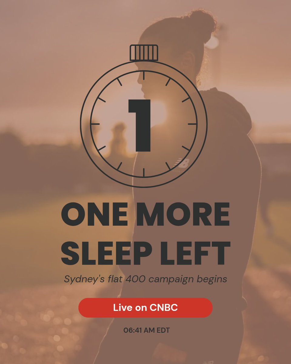 Sydney McLaughlin-Levrone begins her flat 400 campaign TOMORROW. She will be in heat 3 and the race starts at 06:41 AM EDT

Live on CNBC TV and streaming on Peacock 

Sydney steps out of her comfort zone to test herself against the best flat 400 runners

#DareLikeSydney