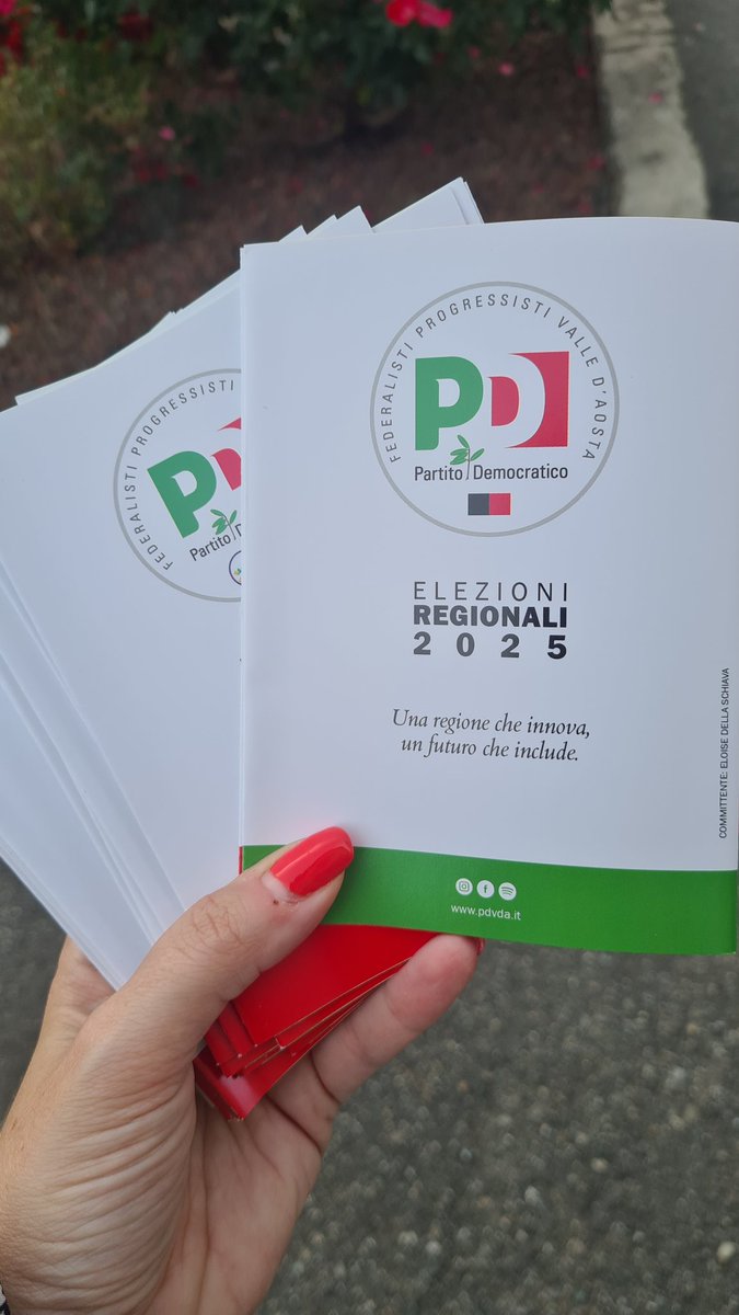 Oggi volantinaggio al Quartiere Cogne, tanti sorrisi e tante chiacchierate con le persone! Strada per strada! <a href="/pdnetwork/">Partito Democratico 🇮🇹 🇪🇺</a> <a href="/pdvda/">PD Valle d'Aosta</a> <a href="/ellyesse/">Elly Schlein</a> #elezioni2025 #valledaosta #aosta