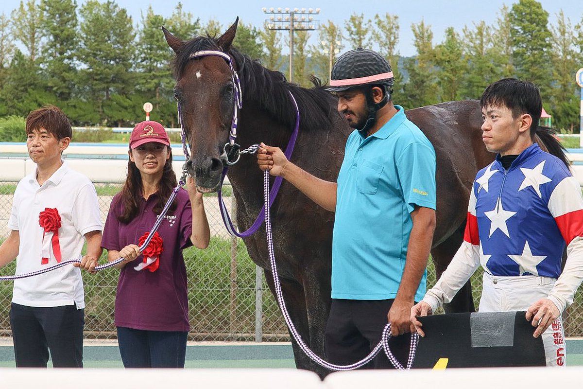 2025.9.13 金沢競馬 準重賞
敬馬賞 (9歳上・東海北陸交流)

🏆✨
ガクチカキッズ×栗原大河騎手

おめでとうございます㊗️🎉
 #敬馬賞
 #キングカメハメハ産駒