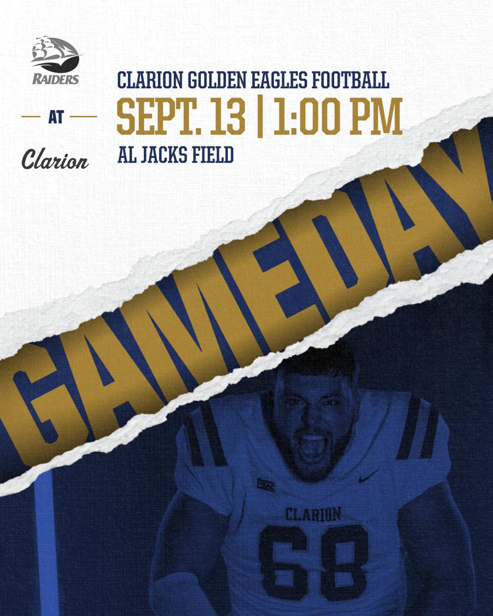 𝐖𝐀𝐊𝐄 𝐔𝐏, 𝐈𝐓'𝐒 𝐆𝐀𝐌𝐄𝐃𝐀𝐘❕

🏟️ Al Jacks Field at Memorial Stadium
📍 Clarion, PA
⏰ 1:00 PM
🌤️Partly Cloudy, 77°F 
💻 psacsportsdigitalnetwork.com/clarion/?B=251… 

#WingsUp