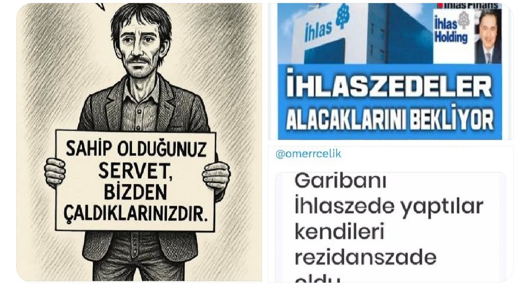 Hatice Aksakal Arslanyolu (@haticeaksakala1) on Twitter photo <a href="/Aydannnn10/">Aydan Demircioğlu</a> <a href="/avsevgikilic/">Av. Sevgi Kılıç</a> <a href="/ykaratepe/">Yalçın Karatepe</a> <a href="/CHPMuratBakan/">Murat BAKAN</a> <a href="/KozaYardimci/">Koza Yardımcı</a> <a href="/GokceGokcen_/">Gökçe Gökçen</a> <a href="/gamzetascier/">Gamze ŞENGEL TAŞCIER</a> <a href="/ilhanuzgel/">Prof. Dr. İlhan Uzgel</a> <a href="/yavuzyilmazd/">Deniz Yavuzyılmaz</a> <a href="/avgulsahdeniz/">Gülşah DENİZ-ATALAR</a> <a href="/myeneroglu/">Mustafa Yeneroğlu</a> <a href="/UmitDikbayir/">Ümit Dikbayır</a> <a href="/selcukozdag/">Selçuk ÖZDAĞ</a> <a href="/Can_Atakli/">Gazeteci Can Ataklı #CanAtakli</a> <a href="/CBAdayOfisi/">Cumhurbaşkanlığı Aday Ofisi</a> <a href="/eczozgurozel/">Özgür Özel</a> <a href="/ajans_muhbir/">🎙 Muhbir</a> <a href="/RTErdogan/">Recep Tayyip Erdoğan</a> #HakHukukAdalet
#ihlasfinans
KAYYUM TEK ÇÖZÜMDÜR❗
2005 'TEN BERİ ÖDEME YAPMAYAN TASFİYE KURULUNA <a href="/ticaret/">T.C. Ticaret Bakanlığı</a> YAPTIRIM UYGULAMALIDIR❗
PARAMIZI MEZARDA MI ALACAĞIZ⁉️ <a href="/Aydannnn10/">Aydan Demircioğlu</a> <a href="/avsevgikilic/">Av. Sevgi Kılıç</a> <a href="/ykaratepe/">Yalçın Karatepe</a> <a href="/CHPMuratBakan/">Murat BAKAN</a> <a href="/KozaYardimci/">Koza Yardımcı</a> <a href="/GokceGokcen_/">Gökçe Gökçen</a> <a href="/gamzetascier/">Gamze ŞENGEL TAŞCIER</a> <a href="/ilhanuzgel/">Prof. Dr. İlhan Uzgel</a> <a href="/yavuzyilmazd/">Deniz Yavuzyılmaz</a> <a href="/avgulsahdeniz/">Gülşah DENİZ-ATALAR</a> <a href="/myeneroglu/">Mustafa Yeneroğlu</a> <a href="/UmitDikbayir/">Ümit Dikbayır</a> <a href="/selcukozdag/">Selçuk ÖZDAĞ</a> <a href="/Can_Atakli/">Gazeteci Can Ataklı #CanAtakli</a> <a href="/CBAdayOfisi/">Cumhurbaşkanlığı Aday Ofisi</a> <a href="/eczozgurozel/">Özgür Özel</a> <a href="/ajans_muhbir/">🎙 Muhbir</a> <a href="/RTErdogan/">Recep Tayyip Erdoğan</a> #HakHukukAdalet
#ihlasfinans
KAYYUM TEK ÇÖZÜMDÜR❗
2005 'TEN BERİ ÖDEME YAPMAYAN TASFİYE KURULUNA <a href="/ticaret/">T.C. Ticaret Bakanlığı</a> YAPTIRIM UYGULAMALIDIR❗
PARAMIZI MEZARDA MI ALACAĞIZ⁉️