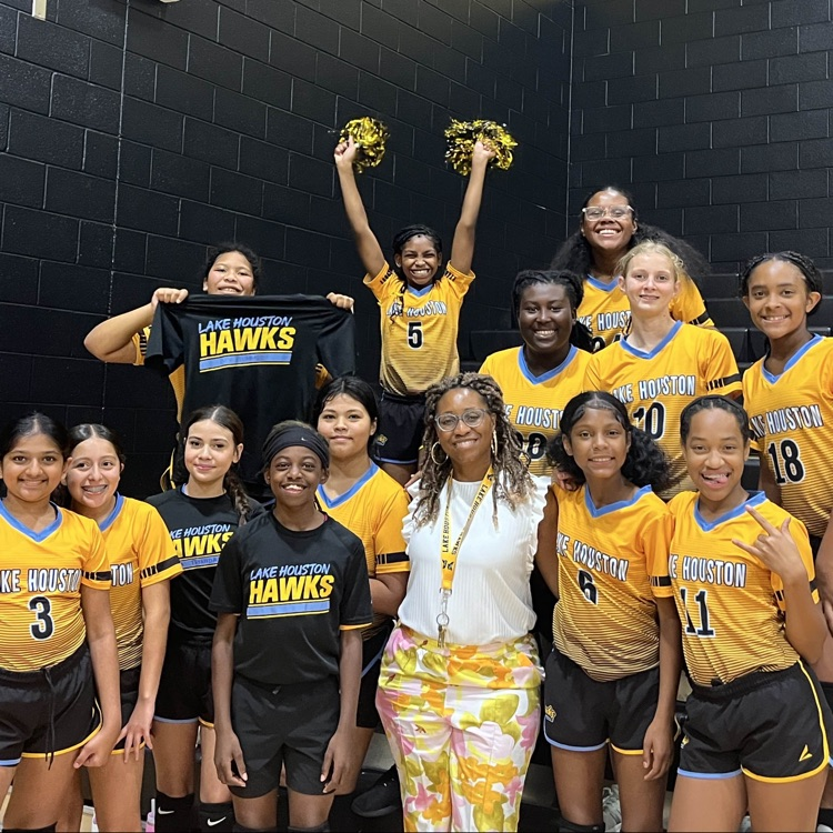 Our Lady Hawks are excited now that volleyball season is here! Let's Go Hawks!