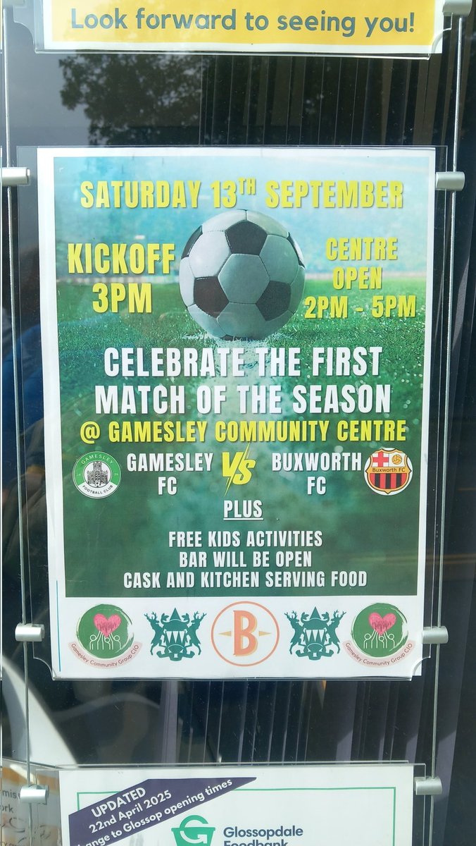 Game 13 of the 25-26 season

#Gamesley FC v <a href="/BuxworthFC/">Buxworth FC</a> 
Melandra Park, Glossop
Saturday 13 September 2025

<a href="/TheHVAFL/">Hope Valley Amateur Football League</a> #Groundhopping #groundhopper