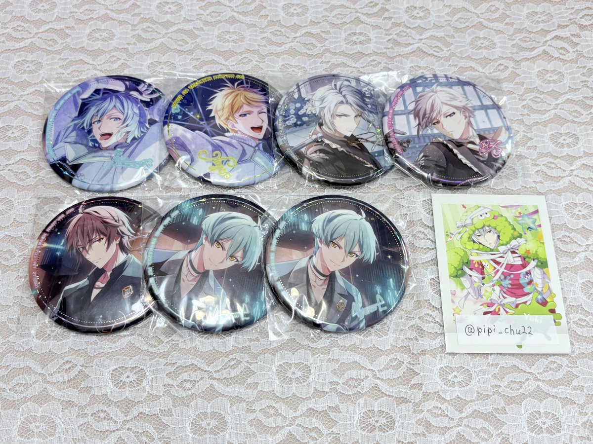 ꒰ 交換 ꒱
アイドリッシュセブン アイナナ Anniversary 2023 缶バッジ 缶バ プライズ

꒰求꒱ 千 &gt;&gt; 百 &gt; 陸

꒰譲꒱環、ナギ、楽、天、虎於、悠2

千含むお取引優先。郵送交換希望。
検索からでもお気軽にお声掛けください。