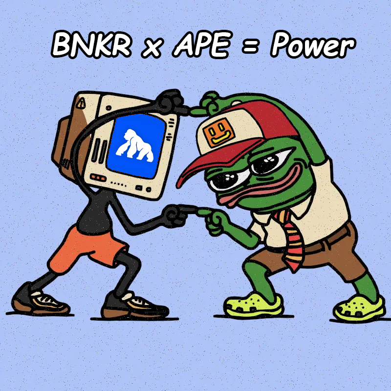 basedcollie's tweet photo. 🎉 Giveaway $APE tomorrow
Who’s ready? 👀

Want in? Do the move ⬇️
✅ Like &amp; Repost
✅ Comment: $BNKR x $APE
✅ Follow @basedcollie &amp; @Cubjs1 https://t.co/xkqlup4Dh6
