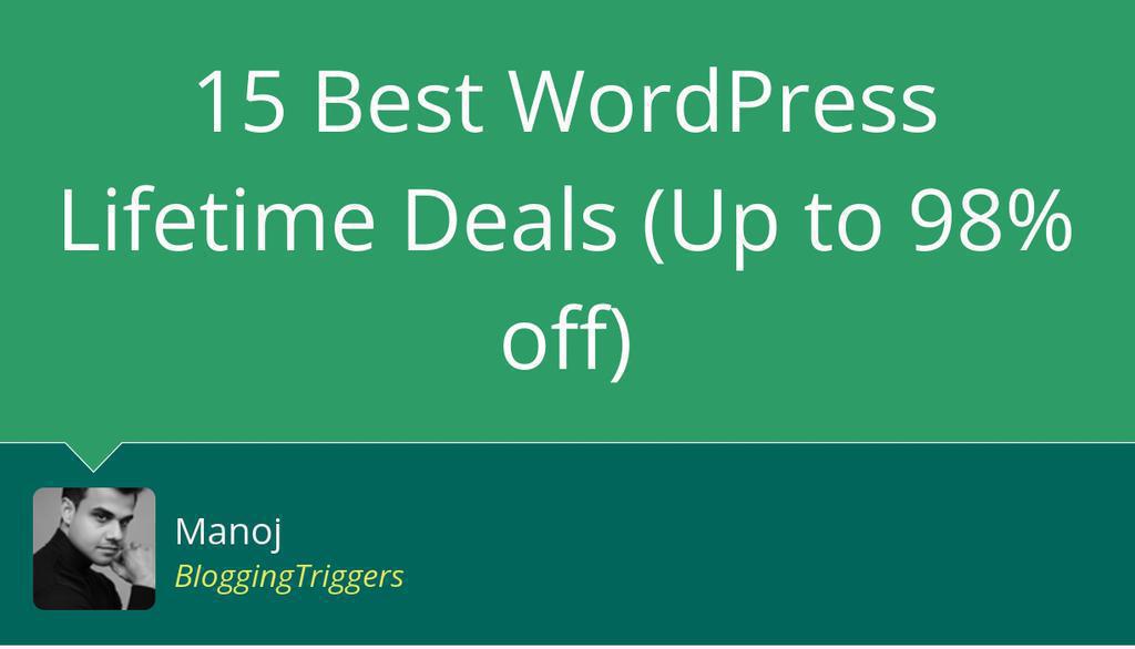 Ready to escape subscription fatigue? Our epic list of WordPress lifetime deals slashes prices and amps up your site, letting you invest once for endless benefits. Find out which tools made the cut!

Read more 👉 lttr.ai/AiTfR

#Deals #WordPress #LifetimeDeals