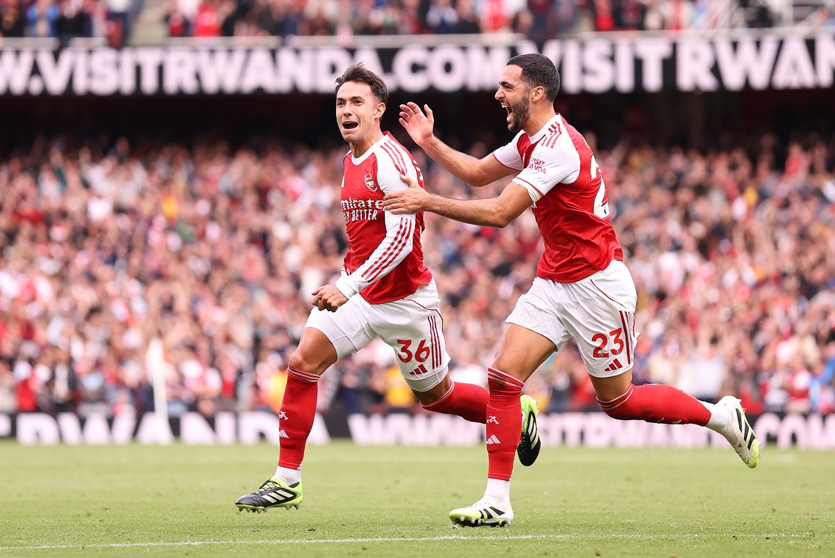 ❤️🤍🇪🇸 First Arsenal goal (golazo!) for Martin Zubimendi, a beautiful one. ☄️