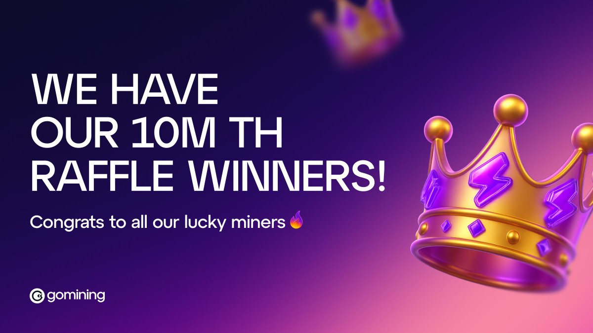 GoMining's tweet image. 🎉 #GoMining10M X Giveaway Results - Part 1

The X Giveaway has officially wrapped up and it’s time to announce the winners.

These 10 GoMiners have won a brand-new Crypto Twitter Miner ⛏️⚡

x.com/sokuseki11/sta… 

x.com/Iluhaboss/stat…
 
x.com/xRickyPhx/stat…