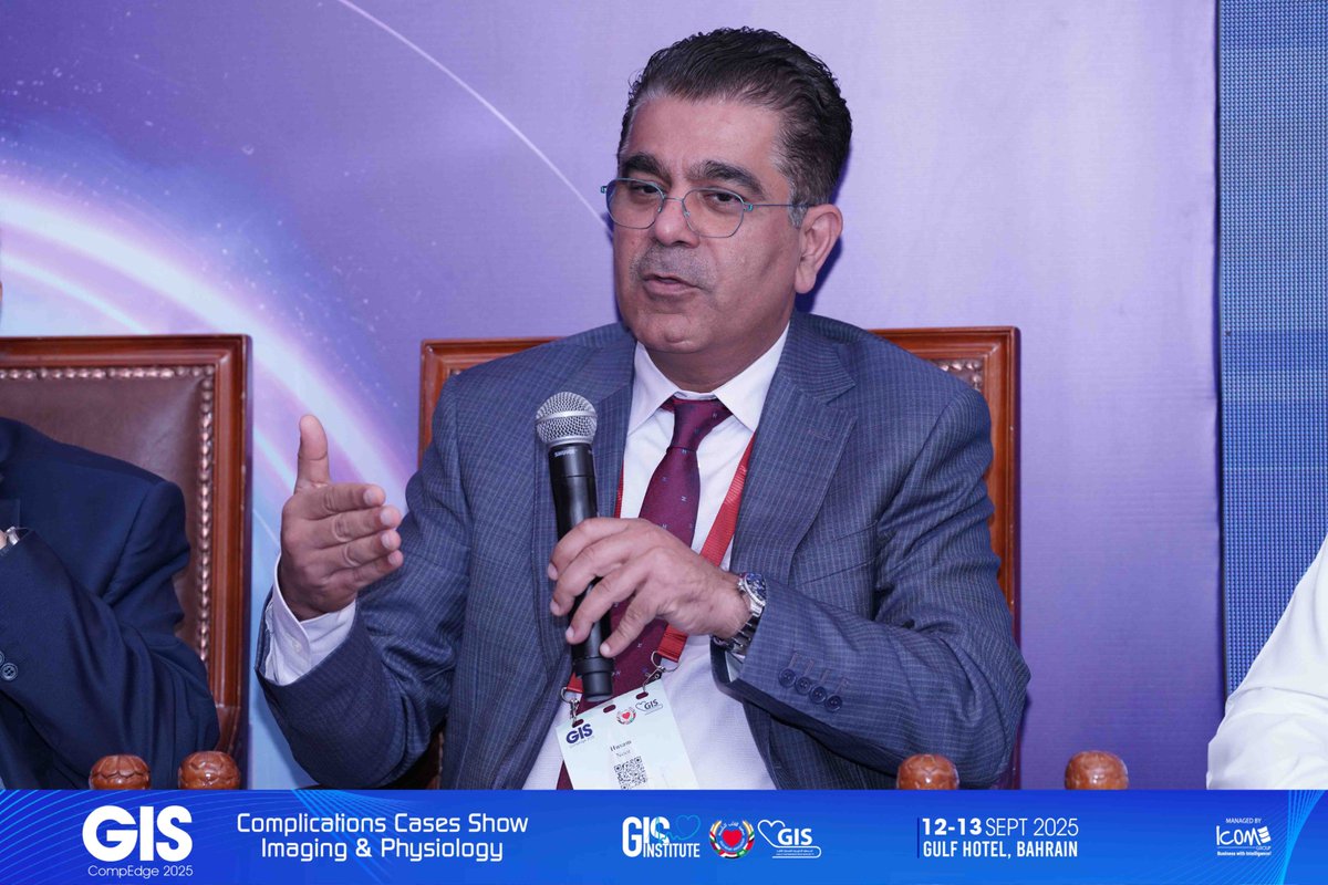 GisGulf's tweet image. Eminent experts discussing, debating and exchanging ideas to advance patient care—this is what defined Day 2 of GIS CompEdge 2025, turning every dialogue into a step forward for the future of interventional cardiology.

#GISCompEdge2025 #casescomplications #imaging #physiology…