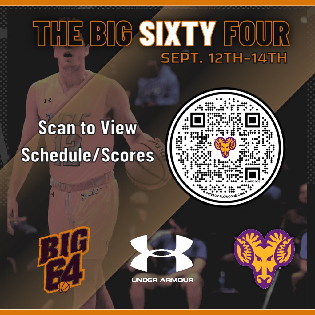 The BIG 64 tipped off last night with some incredible action, and it’s only getting better! Scan the QR code for live score updates throughout the tournament. Please remember that it is cash only at the door. <a href="/WCU_Coach_Blair/">Damien Blair</a>
