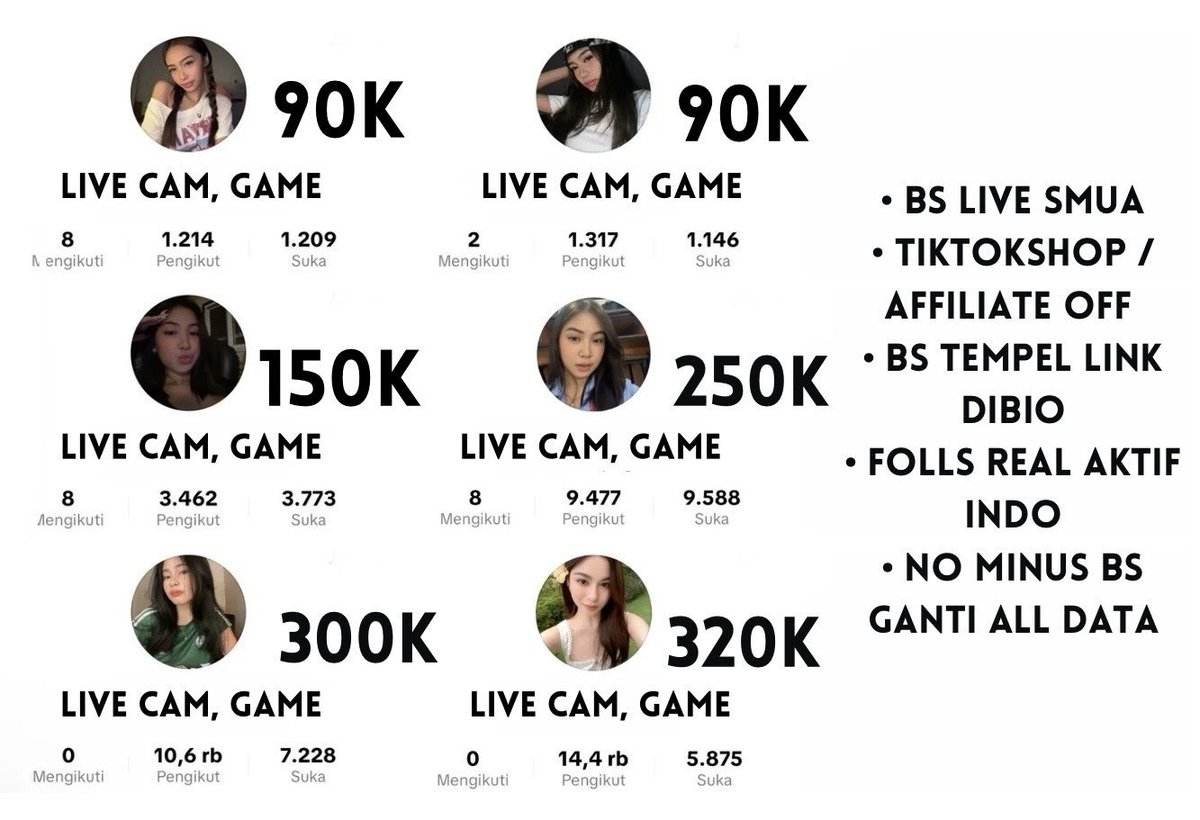 relie jual akun tiktok. tweet media