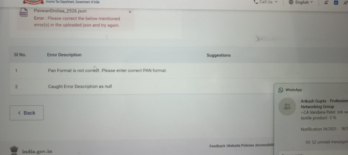 NarayanSamantra's tweet photo. @IncomeTaxIndia how to solve this problem 

I'm getting it for every client.   

@FinMinIndia @nsitharamanoffc https://t.co/mFHhVVRuOh
