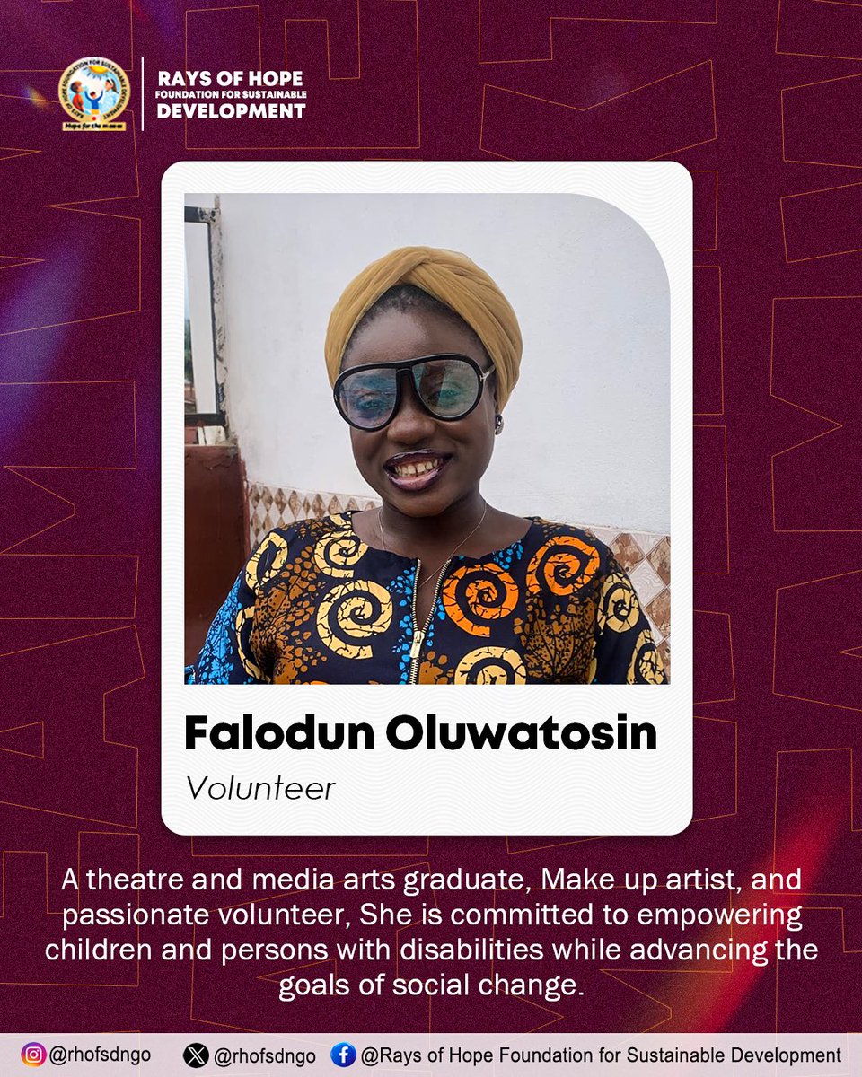 rhofsdngo's tweet photo. Team Week is about honoring the faces behind the mission. Oluwatosin represents resilience, passion, and unwavering commitment to advocacy and development.
Values that drive everything we stand for💪🏾❤️
#TeamSpotlight #FacesOfChange
#CommunityImpact #AdvocacyinAction
#Changemakers https://t.co/6epJYzLLWc