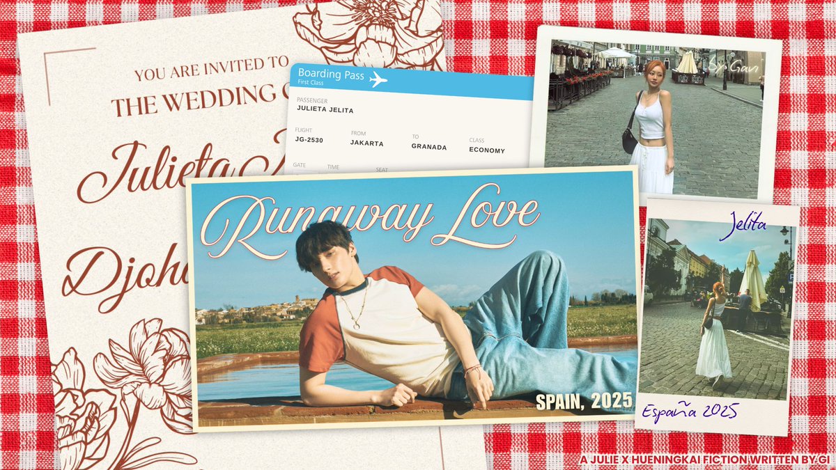 Runaway Love
— a 𝘫𝘶𝘭𝘪𝘦 𝘹 𝘩𝘶𝘦𝘯𝘪𝘯𝘨𝘬𝘢𝘪 fiction

written by gi