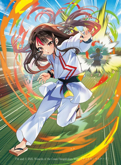 本日発売のデュエル・マスターズ『ドラゴン娘になりたくないっ! はじけろスポーツ!青春☆ワールドカップ!!』にて【伍代ドーラ】描かせていただきました!よろしくお願いいたします。 #デュエマ #ドラ娘