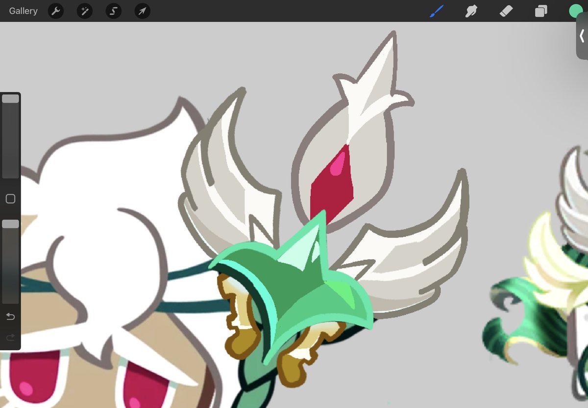 ffirewind's tweet image. i think the top of her staff will look like this