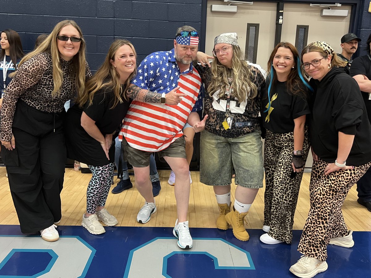 Our teachers are cooler than yours! ⭐️💃🏼🕺🏼🪩

<a href="/SiegelHighDance/">Siegel High Dance Team</a> 
#hoco2025 #p2bass #welcometothejungle