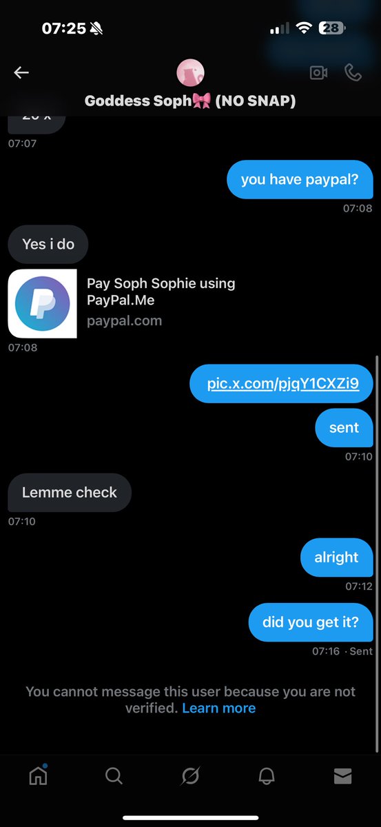 kngdevioussss's tweet image. #buyingcontent #scammer do not buy from @sophh884 took payment then blocked