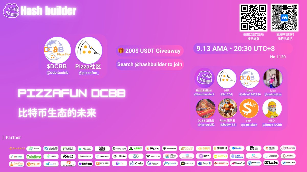 PizzaDailyEn's tweet photo. 🎙️ No.1120 #Giveaway: The future of Bitcoin
Serious #AMA — We’re giving 200 $USDT on
@pizzafun_ to 10 winners
✅ Follow @DCBitcoinB
✅ Join https://t.co/uuUPLUwCRM
❤️& RT & comment " #DCBB LFGG
🎤https://t.co/TtQGlgkFXu https://t.co/7DQv4uFGw5
