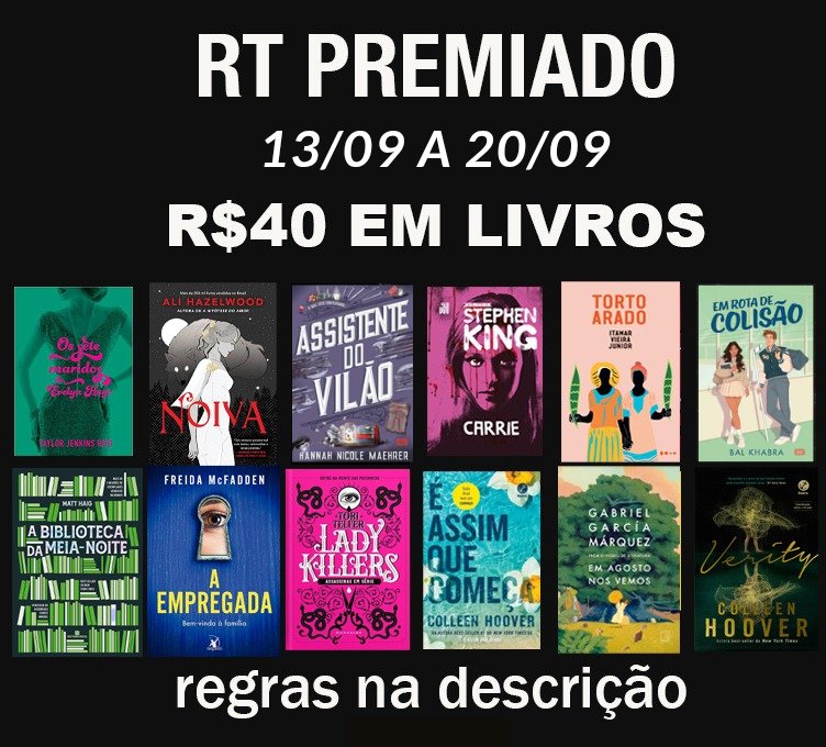 promosdelivro's tweet photo. 📚 RT PREMIADO 13/09 a 20/09 📚 

🎁Prêmio: R$40 em livros 

Quanto mais interagir com a página (seja com RTs, comentários e curtidas), mais chances de ganhar!

Regras:
- Seguir @promosdelivro
- RT e Curtir esse Tweet 

Resultado: 21/09 🍀 https://t.co/kZrwDb6Nsu