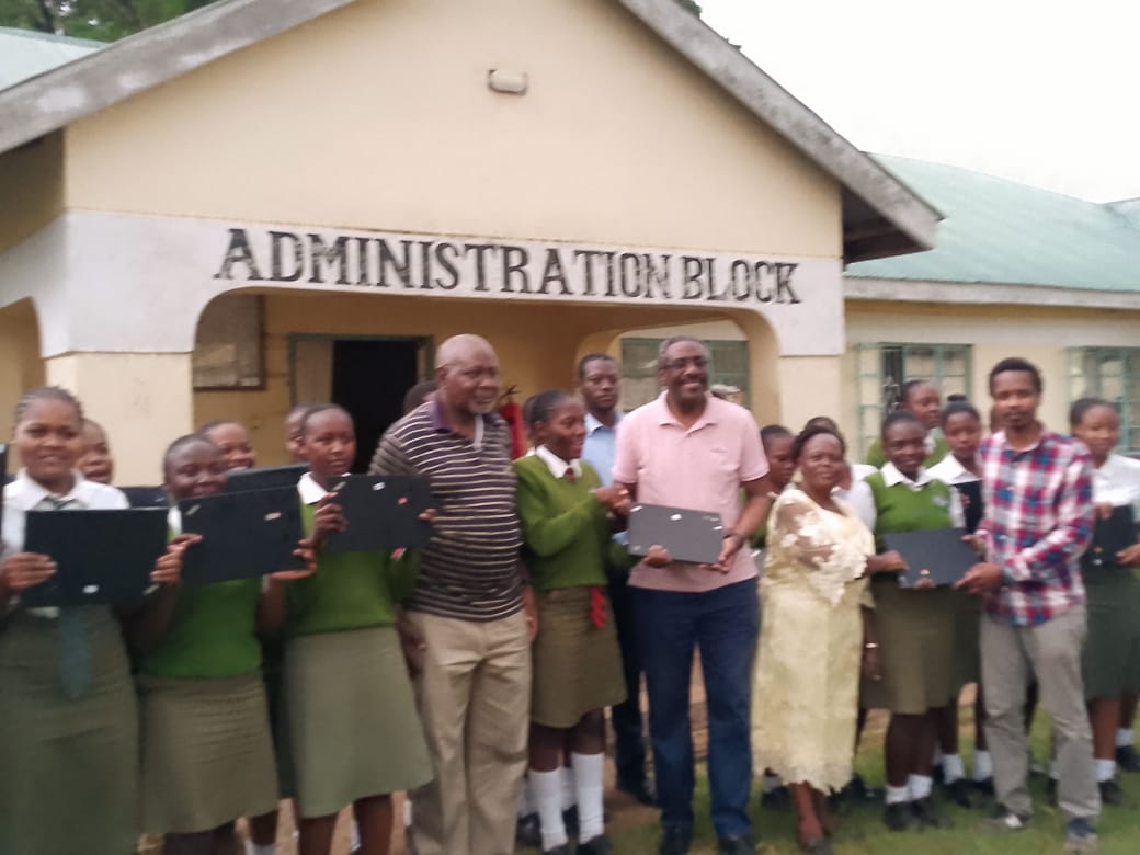 The Chief of Staff, Mr. Joseph Busiega, MBS, ndc(K), on behalf of the Office of the Prime Cabinet Secretary, led a noble initiative by donating laptops to learners at Friends Malava Girls School in Malava, Kakamega County.