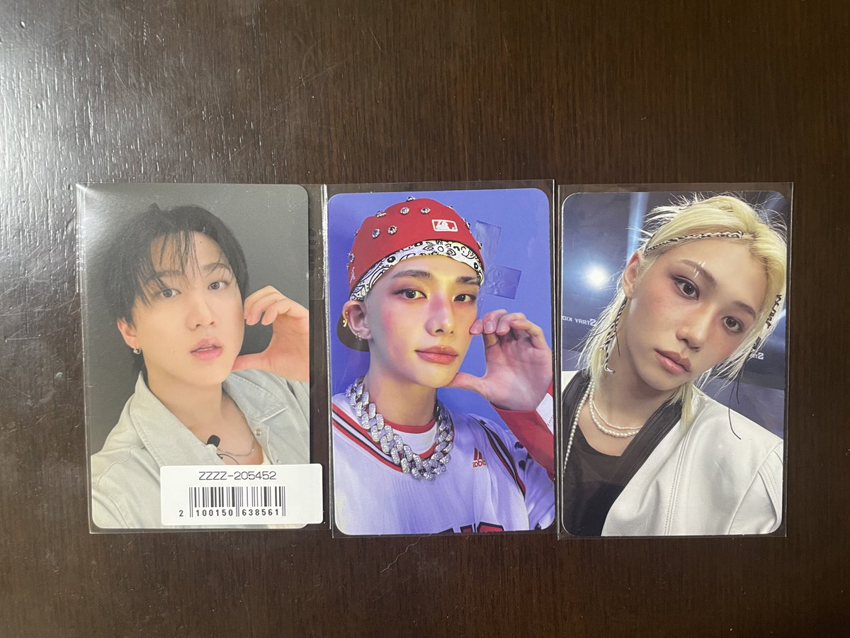 StrayKids スキズ KARMA 特典 ソニミュ 封入 トレカ 交換

譲→チャンビン 🐖🐇 ヒョンジン🥟 フィリックス🐥
求→同種 ハン🐿

名古屋市内手渡し or 郵送交換 希望です。
条件合う方お気軽にお声掛けください🙇🏻