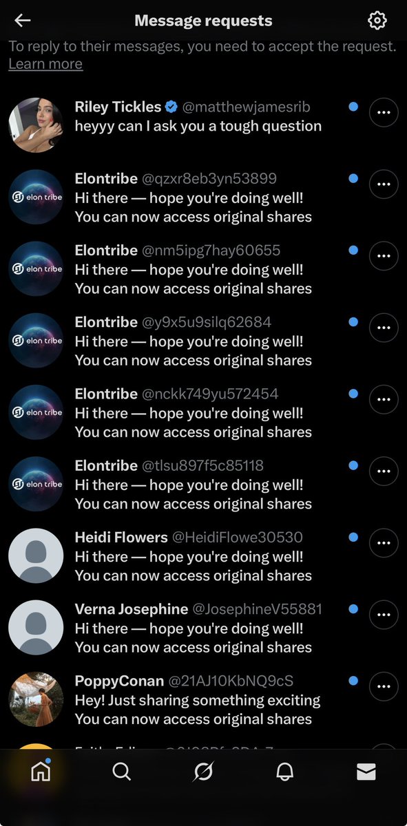 Hoe zien jullie DM’s eruit tegenwoordig? Die van mij dus zo…