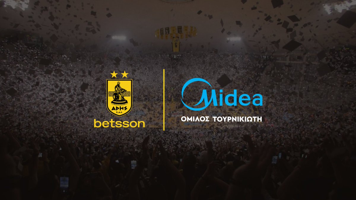 ‼️ ΑΡΗΣ Betsson και Midea BT μαζί για 4η συνεχόμενη χρονιά

Read More 👉 arisbc.gr/el/enimerosi/e…