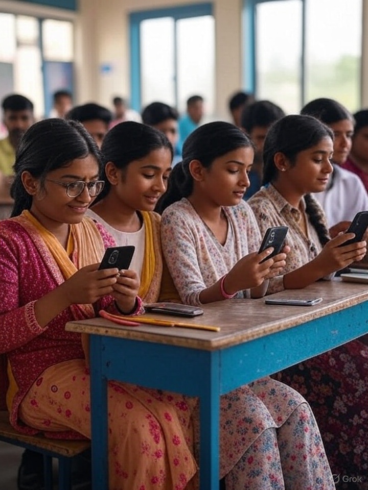 SatlokChannel's tweet photo. SA News #Thread | 1 The rise of online education in India is more than a trend, it is a shift in how learning is accessed. With over 820 million internet users and smartphones in nearly every home, classrooms are no longer bound by walls. From rural villages to metro cities, students now log in daily to learn at their own pace. This digital wave is reshaping opportunities, offering flexibility, affordability, and access to courses once limited to major cities.