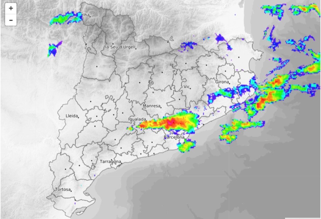 ⛈️ Avís de temps violent <a href="/meteocat/">Meteocat</a>:

En les properes 2 hores pot haver-hi tempestes intenses (amb pedra i ratxes fortes de vent), al Vallès Occidental i Oriental, Barcelonès i Maresme 

Precaució❗

#AlertaCat #INUNCAT