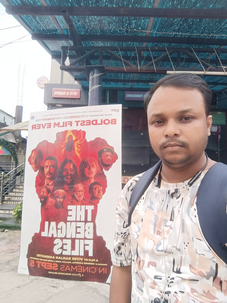 SUDIPKUMARPAU20's tweet photo. Finally, The Bengal Files — the Truth of Bengal. I traveled  of nearly 850 kilometres from Kolkata to Assam, to Support the reality and watch #TheBengalFilesMovie. I support the movie and Team @vivekagnihotri , and I urge you all to support them in revealing the truth.” https://t.co/ccQg1WaTql