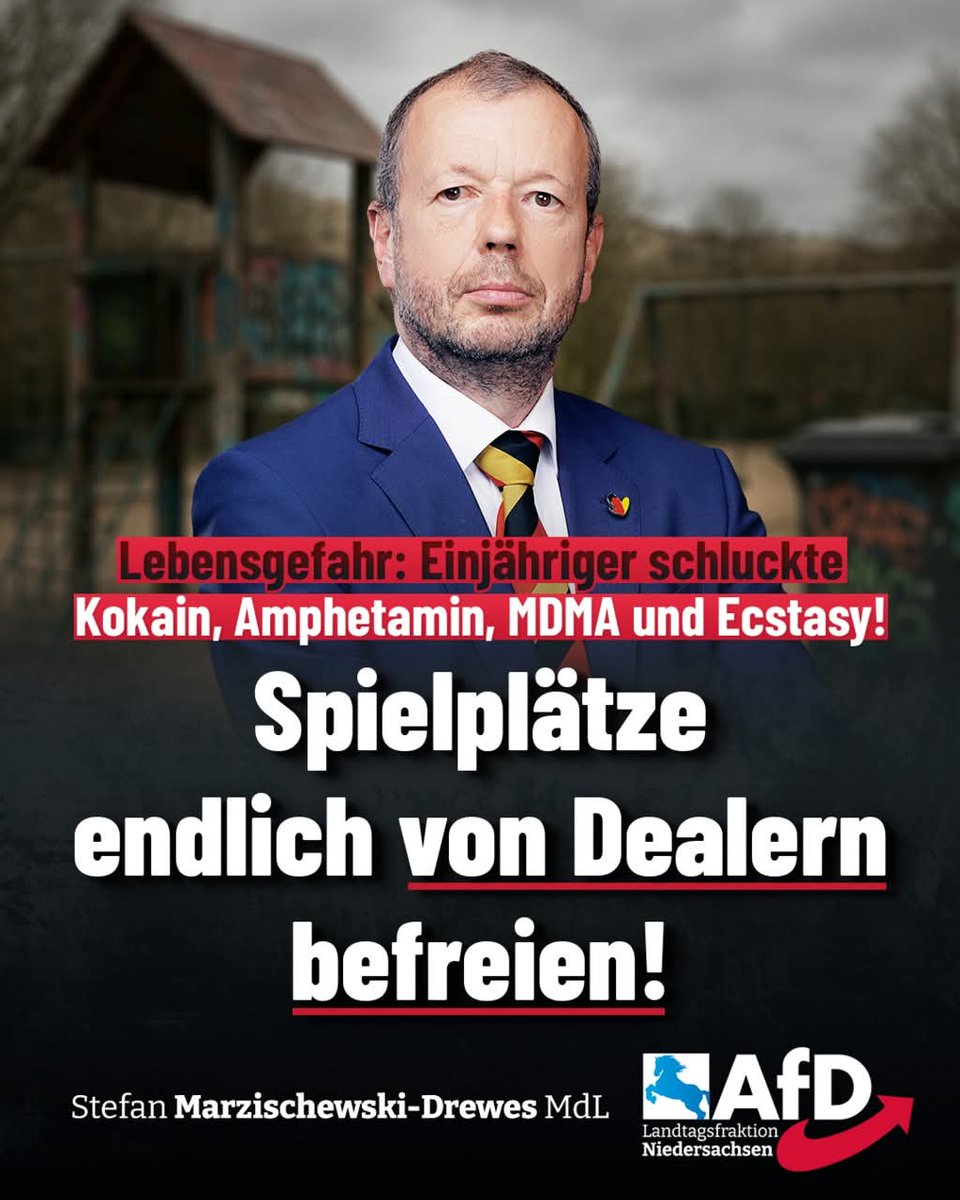 Schutz unserer Kinder: Drogen auf Spielplätzen stoppen!

Es ist unerhört und inakzeptabel, dass unsere Spielplätze – Orte der Unbeschwertheit und Sicherheit für unsere Kinder – zu Brennpunkten des Drogenhandels werden. Die alarmierende Zunahme von Drogenmissbrauch, selbst unter