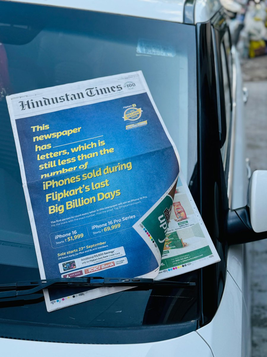 _m_c_q's tweet image. Who thought a newspaper ad could be fun?”
“Flipkart did. And we all went for it.”
#BigBillionDays