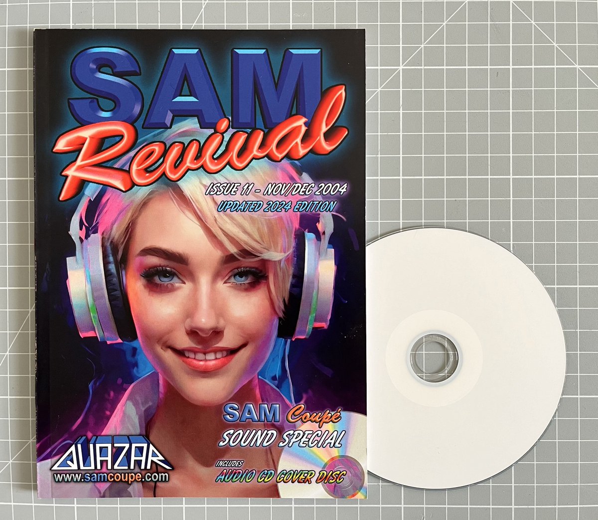 QuazarSamCoupe's tweet photo. For anyone interested in #ComputerAudio &amp; #Chiptune I've set free UK delivery on the revamped issue 11 of SAM Revival magazine this weekend.
https://t.co/ZdjIwMnYON
Focusing purely on sound on the #SAMCoupe computer, with its SAA1099P soundchip and expansions. Includes Audio CD. https://t.co/3B7hA8gTWv