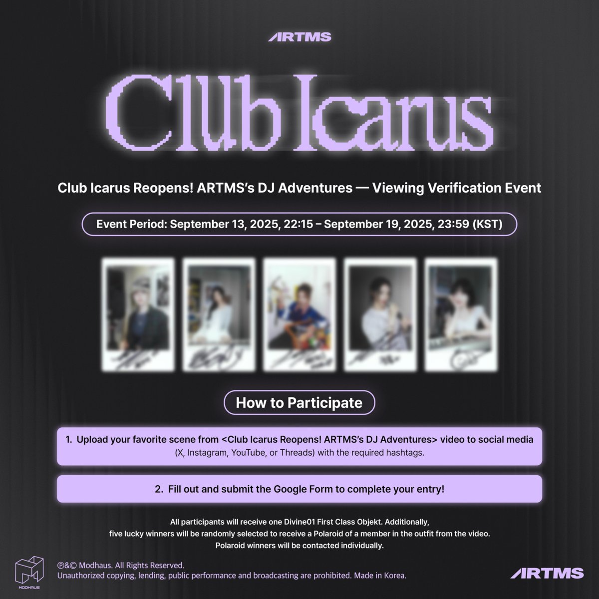 Official ARTMS tweet media