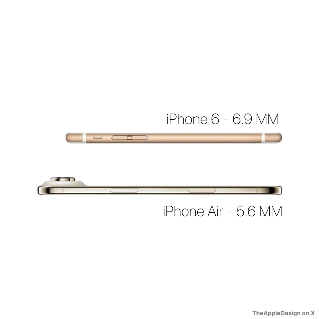 TheAppleDesign's tweet image. • For those who wanted slim iPhone - Apple made the thinnest iPhone ever for you

• For those who wanted thick iPhone - Apple made the thickest iPhone in last 13 years for you

• For those who don’t wanna spend much - Apple made the iPhone 17 Perfect for you

Apple has finally…