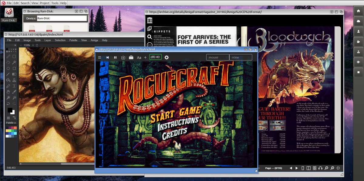 LAasenden's tweet image. Enjoying some mid-day quality gaming 😎
#QuartexPascal #ObjectPascal #NodeJS #Deno #HTML5 #Commodore #Amiga #Emulation