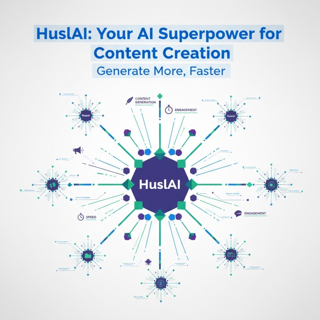 Husl_ai's tweet photo. HuslAI acts as your AI content superpower, helping student creators and teams produce content 10x faster and boost engagement. 
https://t.co/5TzRLPx6Hh
#CreatedWithHuslAI #HuslAI https://t.co/UpZoI6VucP