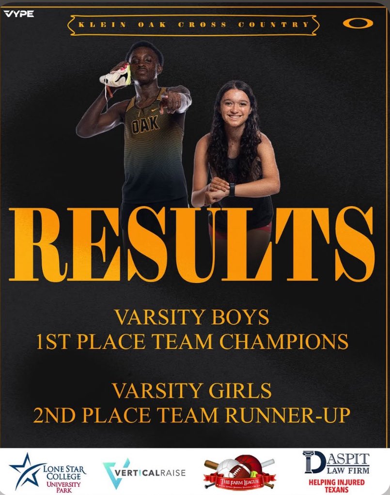 Klein Oak XC, Track & Field Booster Club tweet media