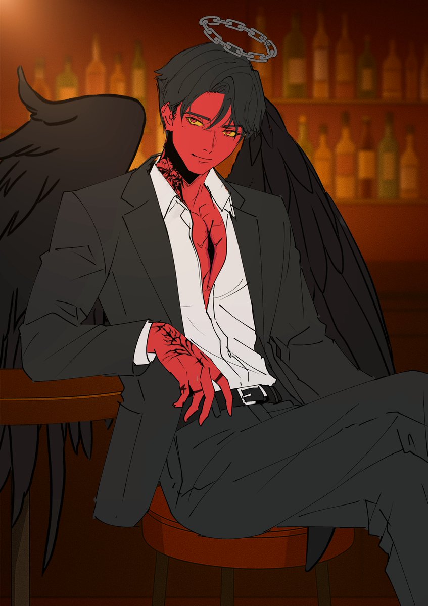 "Don't just stand there, ragazzo/ragazza. Sit with me, we can share the table. I don't bite... unless you want me to. *chuckle* Just kidding."

เวลาหัวค่ำในร้านใกล้สปูคกี้ไฮ วันนี้มีใบหน้าที่ไม่คุ้นปรากฏขึ้นมา ก็แน่ล่ะ เขาไม่ใช่คนแถวนี้นี่

+ ได้(???) มาดื่มมาดริ้งชิวๆ
