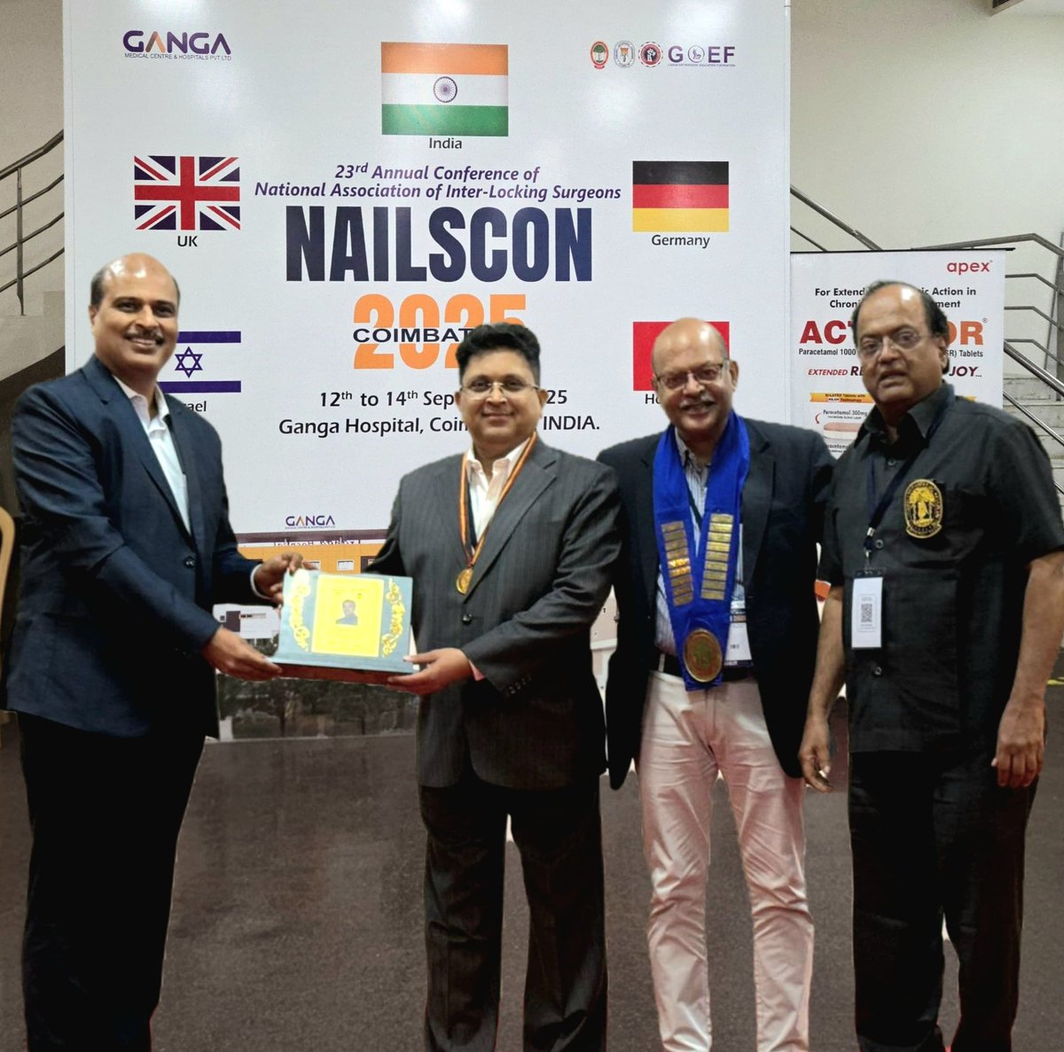 babspeak's tweet photo. Honored to receive the NAILS President Oration – the highest accolade in orthopedic fracture care, dedicated to advancing surgical excellence and patient-first care.

#OrthopedicCare #HealthForAll #BoneHealth #PatientFirst https://t.co/riP4qXHmfP