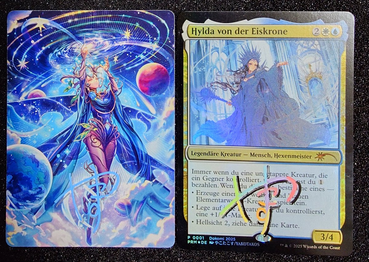 MTG foil ドイツ版 氷冠のヒルダ イベント限定プロモ やこたこす PLD]氷冠のヒルダ/Hylda of the Icy Crown《ドイツ語》【PRM】