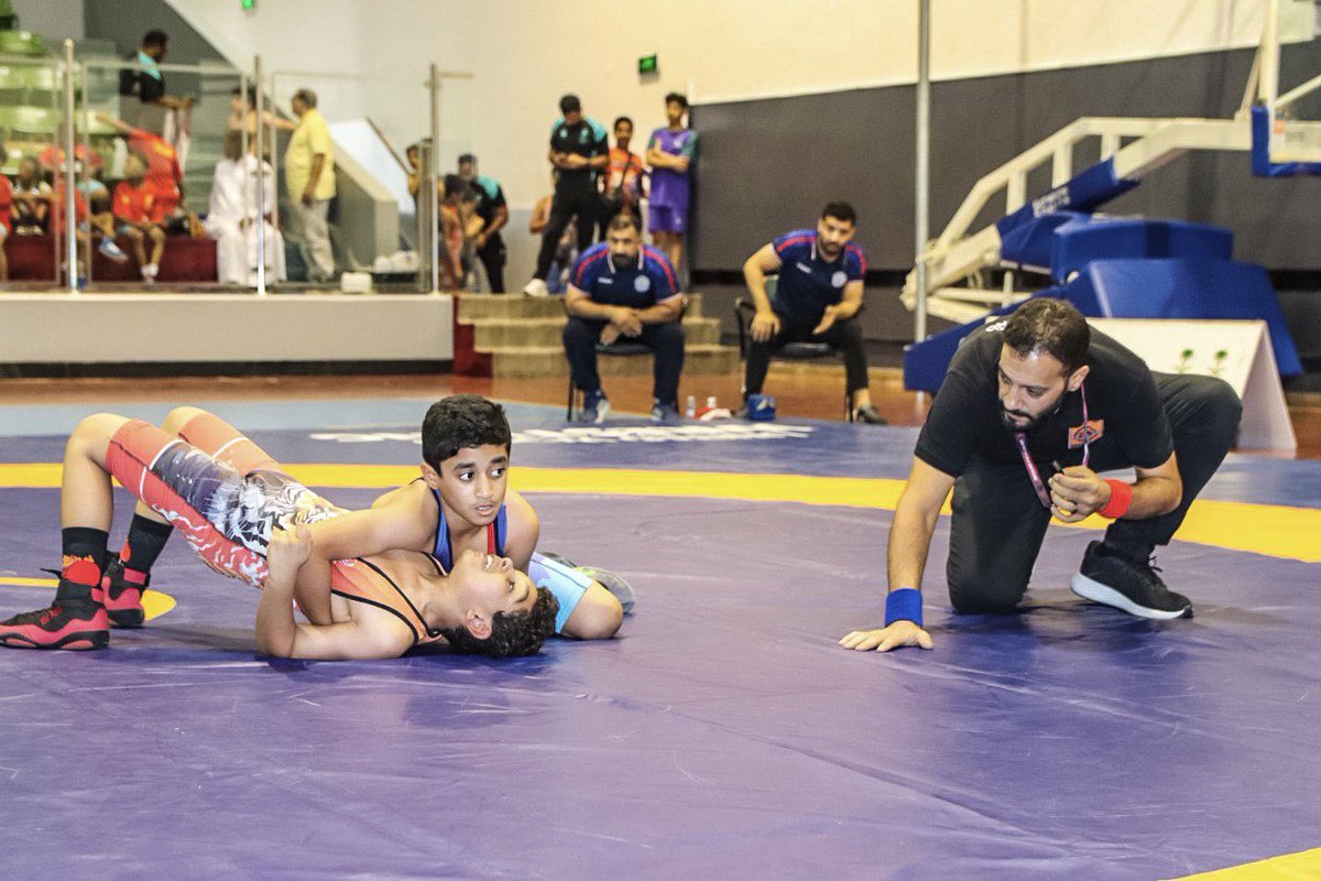 KSA_Wrestling's tweet photo. حمــاس كبيــر من براعمنــا 💚🔥

في انطلاق اولى بطولات الموسم 🤩

بطولة المملكة للمصارعة الرومانية للبراعم تحت 10 سنوات 🤼‍♂️ https://t.co/4Lls4ReYwc
