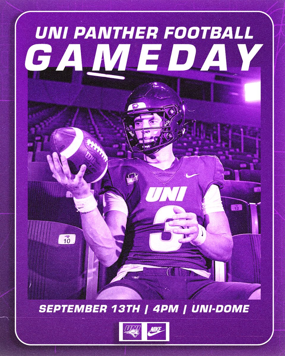 UNIFootball's tweet image. Dome sweet Dome! Back in CF against Eastern Washington!

🆚: Eastern Washington
📍: Cedar Falls, Iowa
🏟️: UNI-Dome
⏰: 4 p.m. CT
📺: bit.ly/3JZfZ0U
📊: bit.ly/3JZ0lCP
📻: bit.ly/3VKaRQR
🎟️: bit.ly/3QBd7HU

#EverLoyal | #1UNI | #UNIFootball