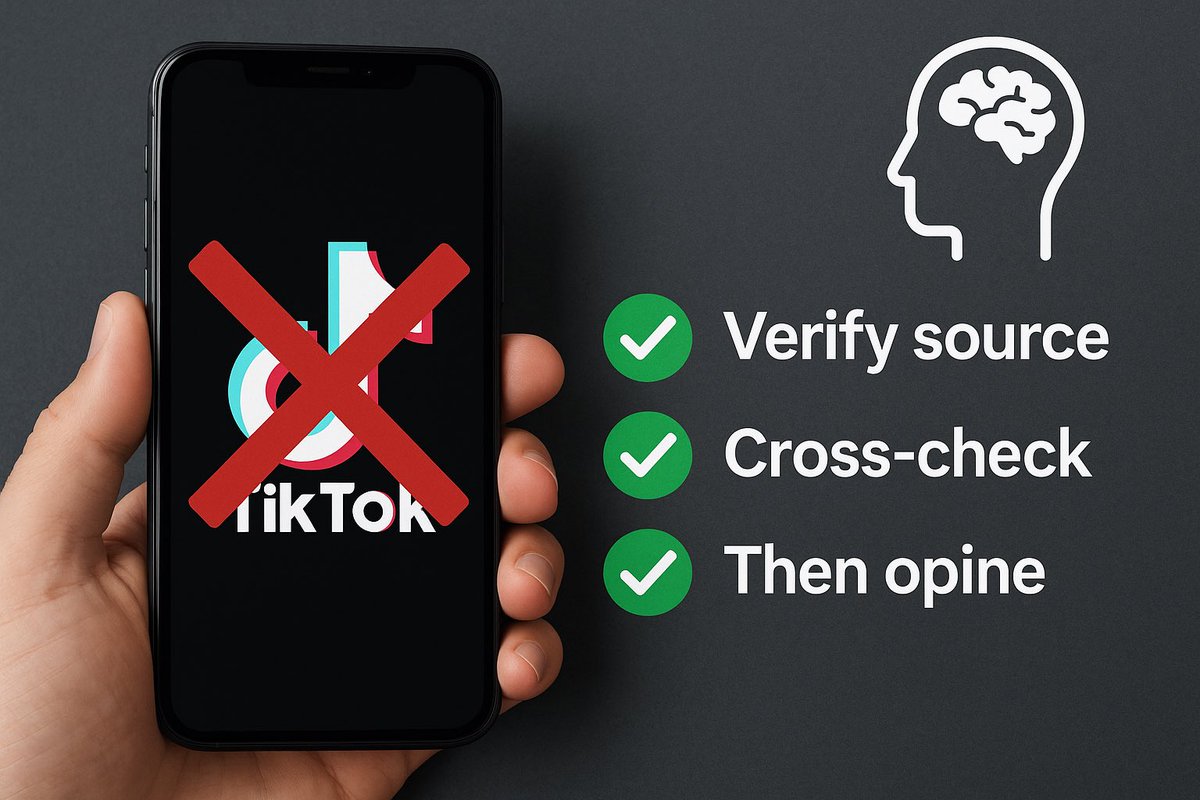 📱 Opiniones basadas en noticias de TikTok sin verificar → receta perfecta para el caos informativo.

🧠 Antes de opinar:
-Verifica la fuente
-Contrasta la información
-Luego sí, opina

👀 hasta los  procesados presentan “pruebas” en redes, nadie sabe de dónde las obtienen.